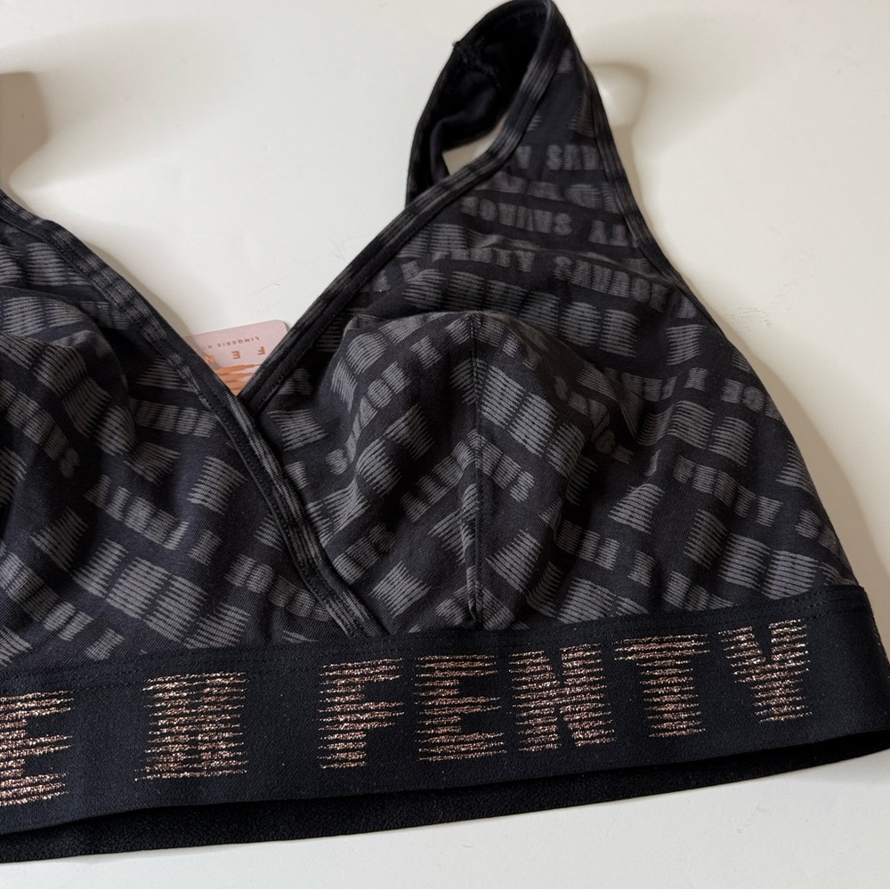 Savage X Fenty Forever Savage Crossover Cotton Bralette Black 3X - Picture 4 of 11